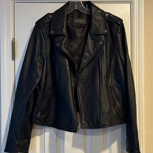 Black Rivet Women's Black Leather Jacket